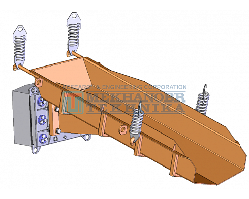 Vibrating feeder with electric-magnetic drive PE 5x16 рис.0