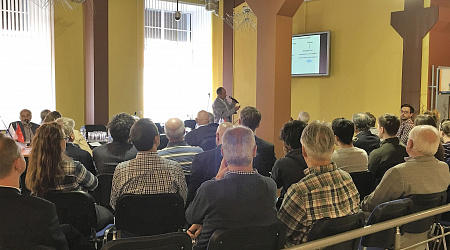 The lecture of the known scientist, Mark Lazarevich Kachanov, was delivered