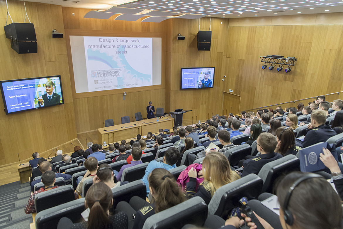 In the frameworks of the School of Young Scientists, Sir Harry Bhadeshia delivered a lecture